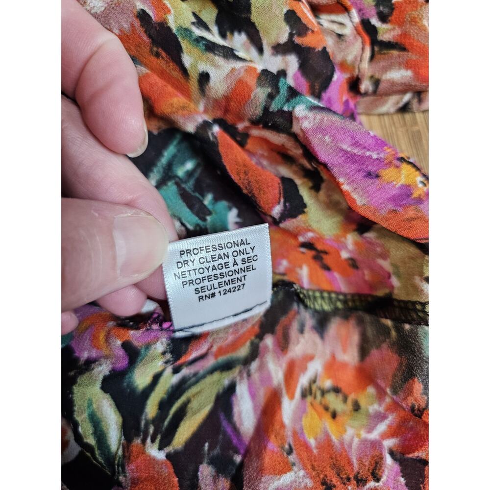 Misa Los Angeles Lorena Floral Blouse Women's Size XS Sheer Designer - Picture 5 of 6